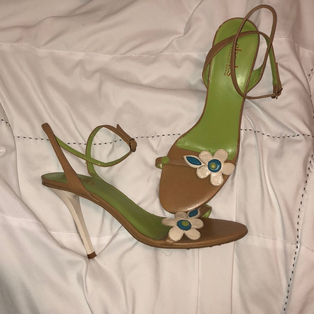 Charles by Charles David floral strappy pumps
